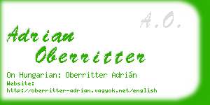 adrian oberritter business card